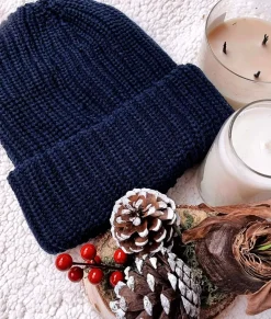 Nayked Apparel Accessories>Chunky Marled Yarn And Solid Color Soft Knit Hat