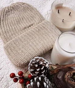 Nayked Apparel Accessories>Chunky Marled Yarn And Solid Color Soft Knit Hat
