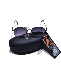 Nayked Apparel Accessories>Jordan Aviator Sunglasses With Sunglass Case And Microfiber Cloth