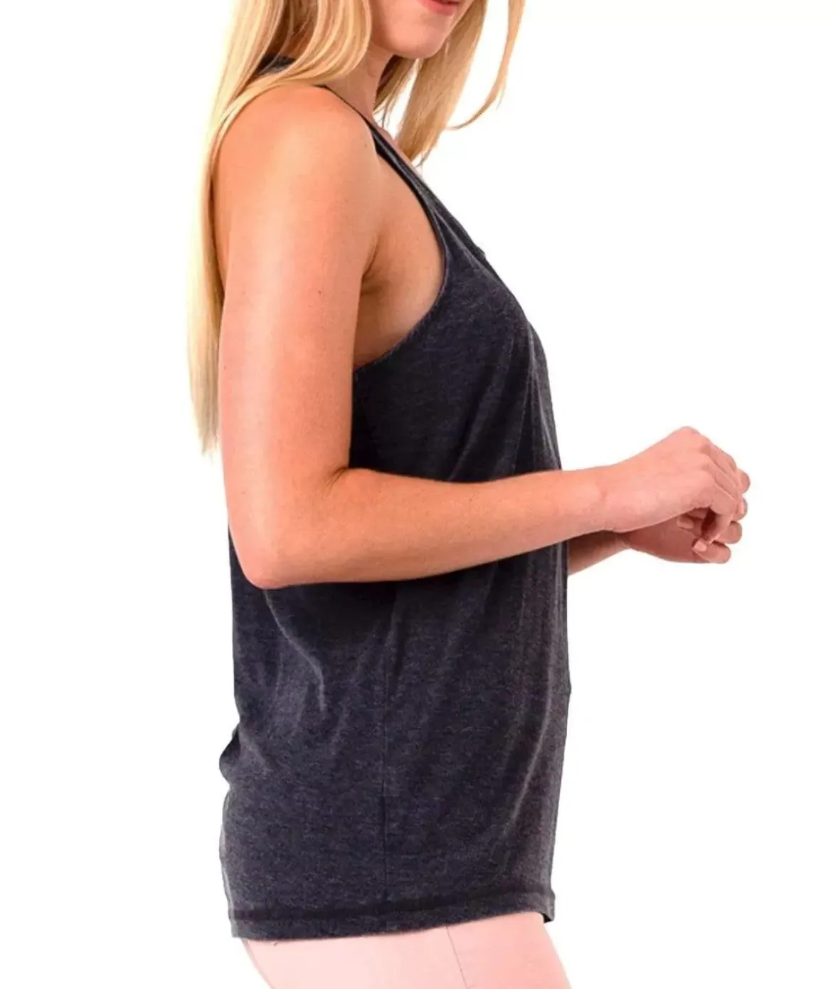 Nayked Apparel Tops>Ladies Ridiculously Soft Knotted Racerback Tank