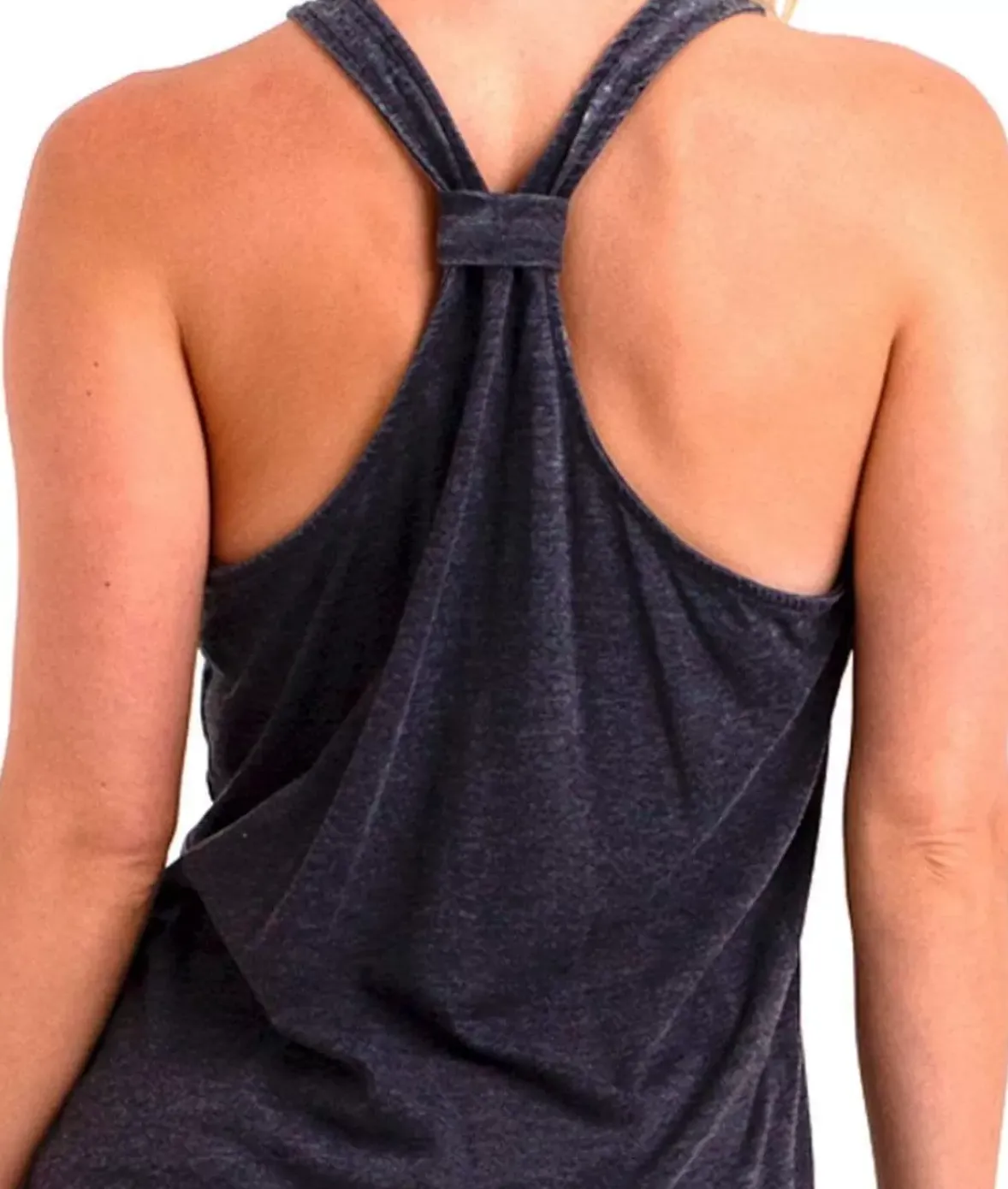 Nayked Apparel Athleisure>Ladies Ridiculously Soft Knotted Racerback Tank