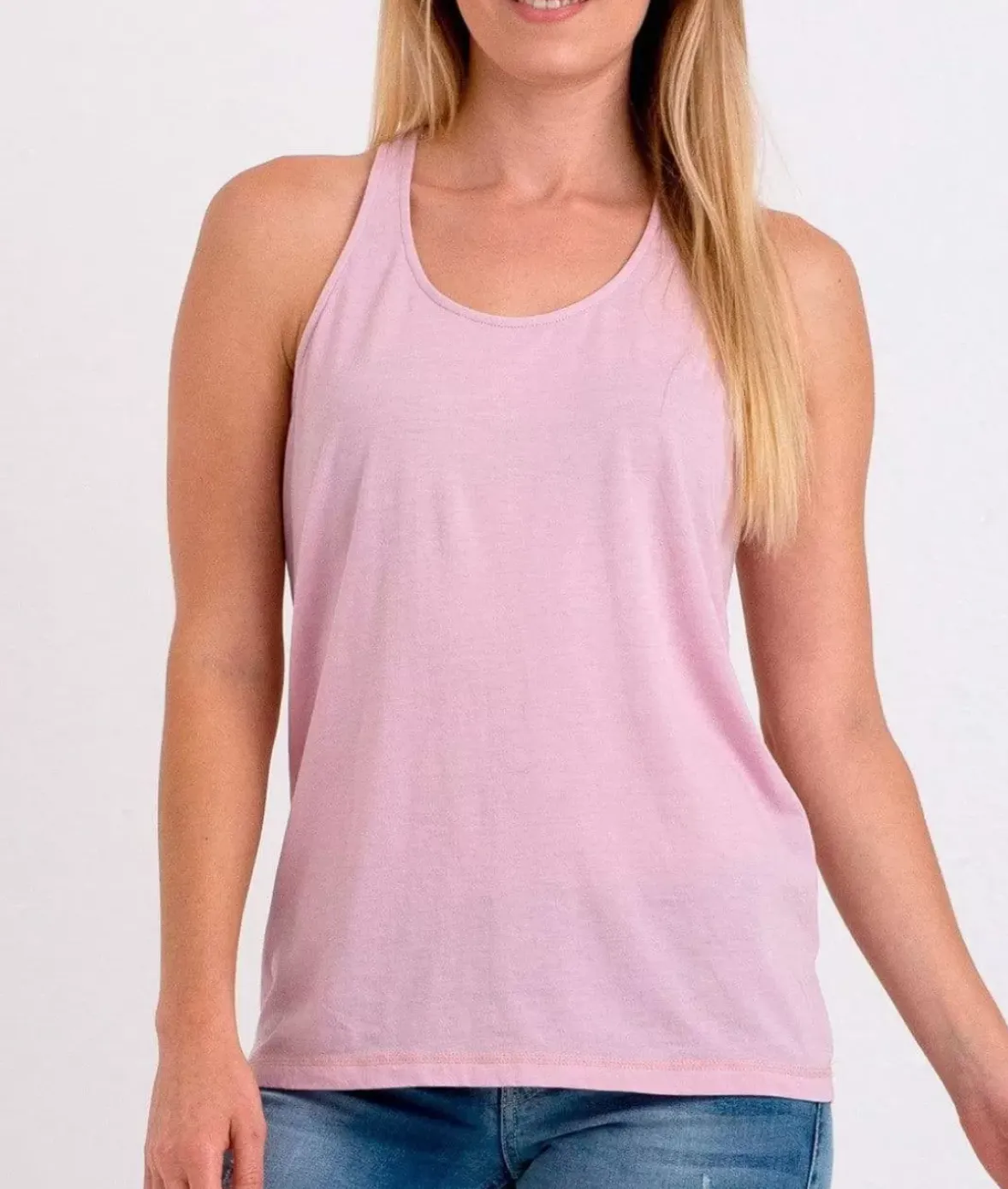 Nayked Apparel Athleisure>Ladies Ridiculously Soft Knotted Racerback Tank
