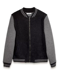 Nayked Apparel Tops>Legendary Wool Bomber Jacket