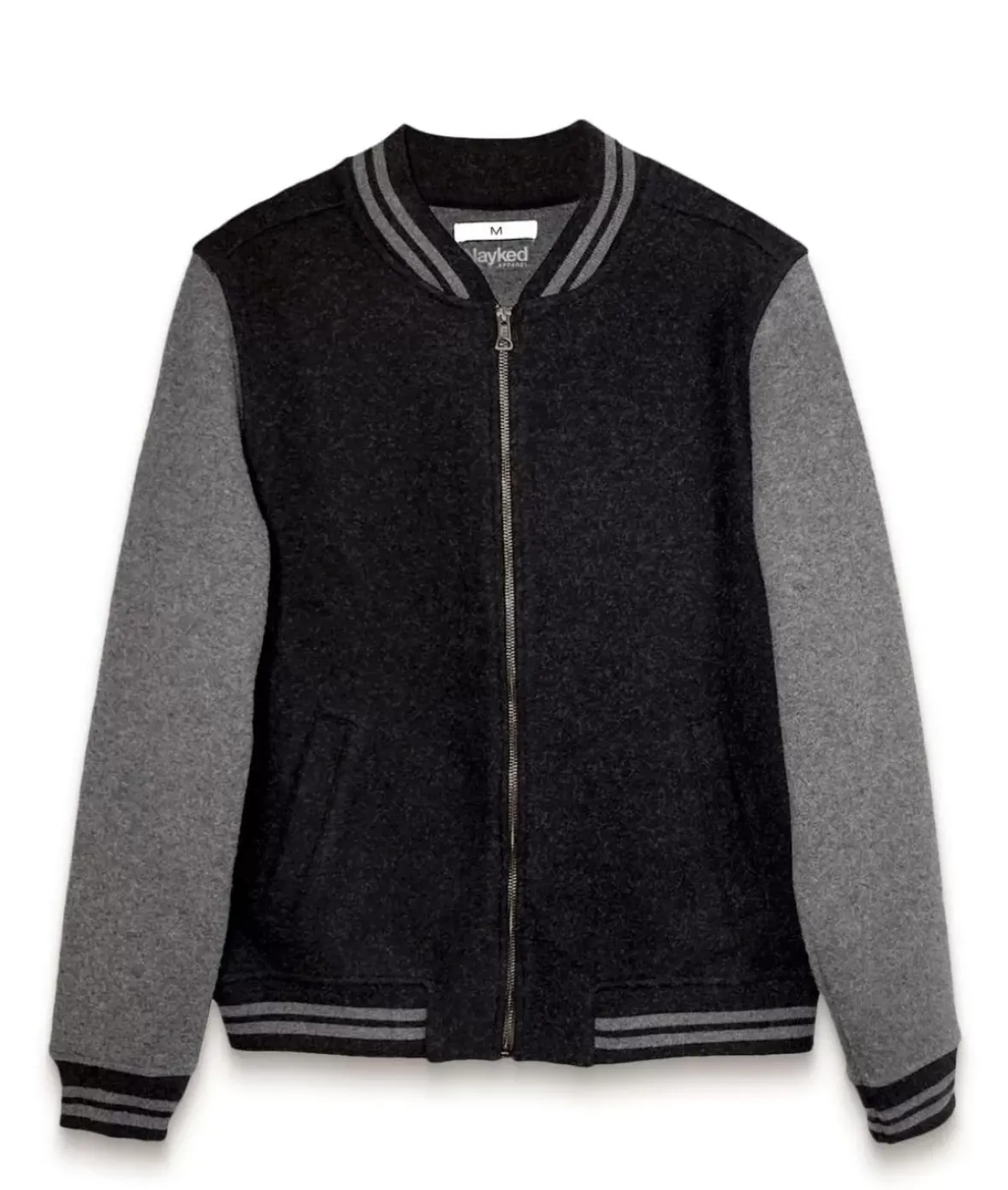 Nayked Apparel Outerwear>Legendary Wool Bomber Jacket