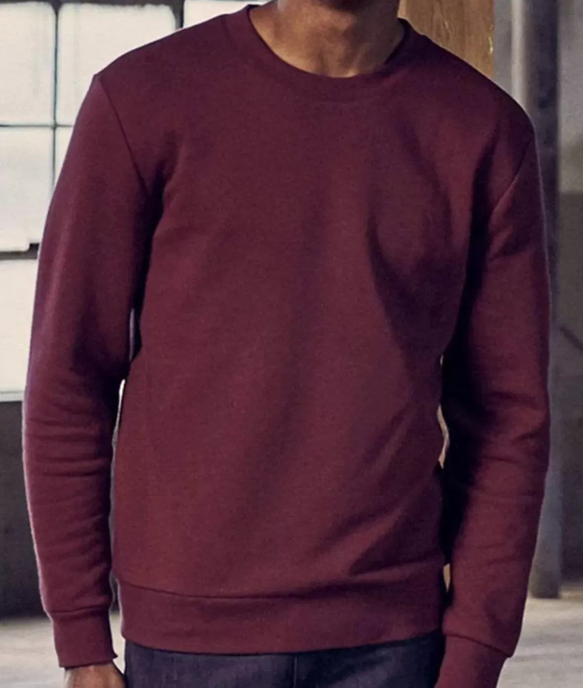 Nayked Apparel Hoodies & Sweatshirts>Men Soft Eco Friendly Crew Neck Pullover