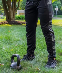 Nayked Apparel Workout Wear>Men'S Camo Panel Midweight Tech Fleece Active Jogger/Discontinued Army Camo