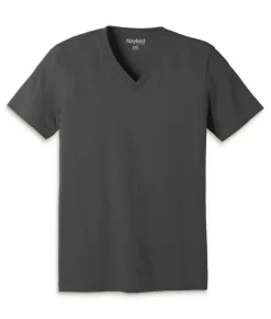 Nayked Apparel T-Shirts>Men'S Classic Cotton Big Short Sleeve V-Neck T-Shirt
