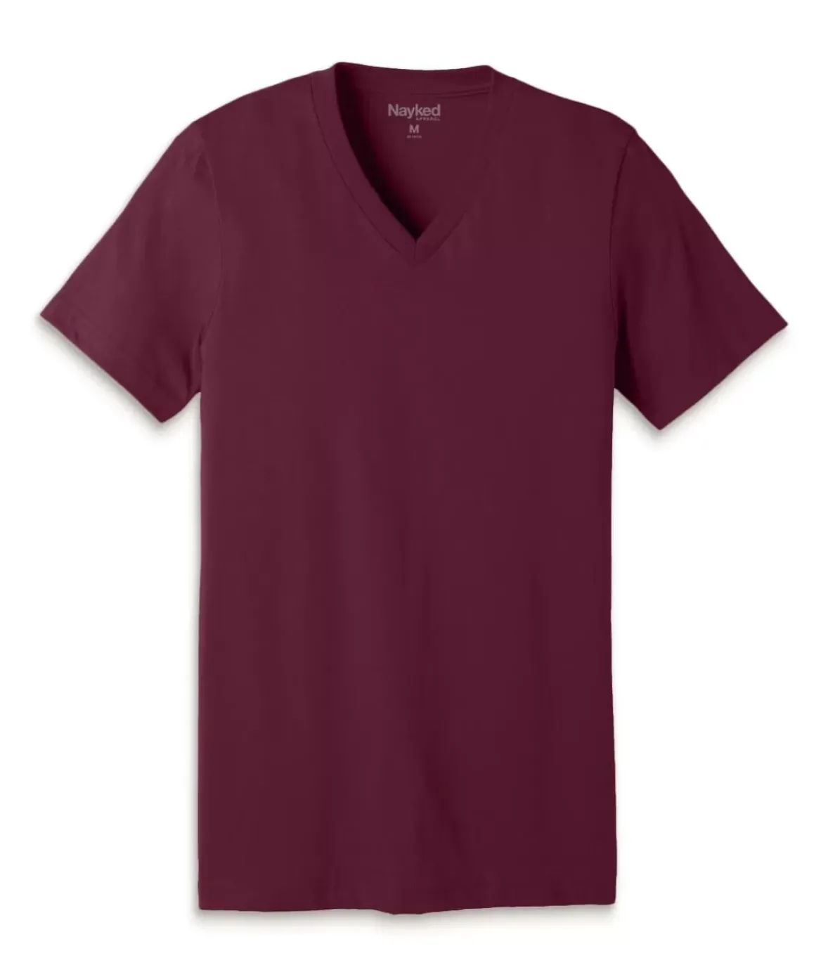 Nayked Apparel Shirts>Men'S Classic Cotton Short Sleeve V-Neck T-Shirt