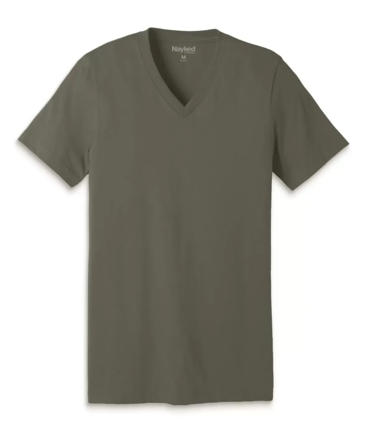 Nayked Apparel Shirts>Men'S Classic Cotton Short Sleeve V-Neck T-Shirt