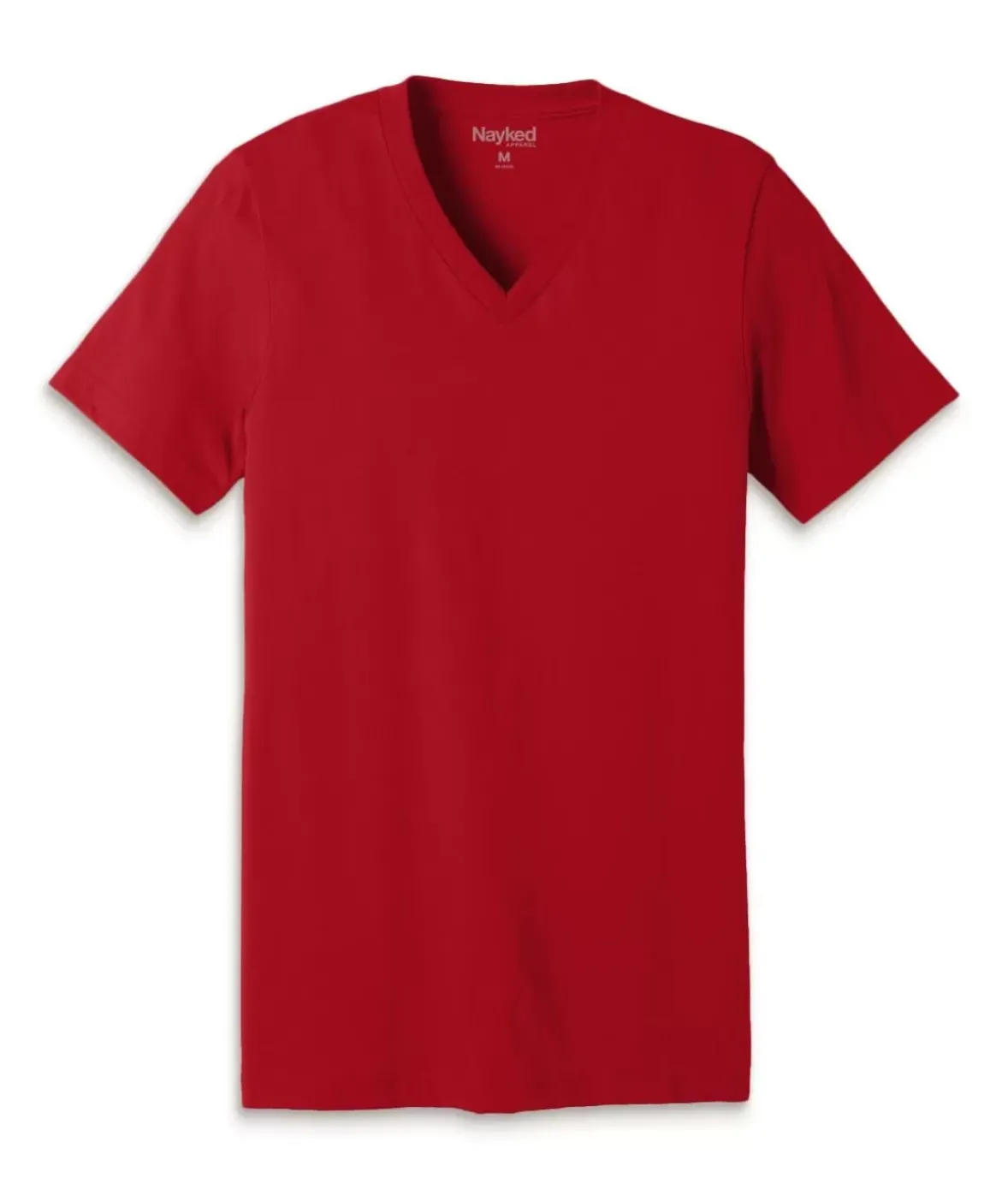 Nayked Apparel Shirts>Men'S Classic Cotton Short Sleeve V-Neck T-Shirt