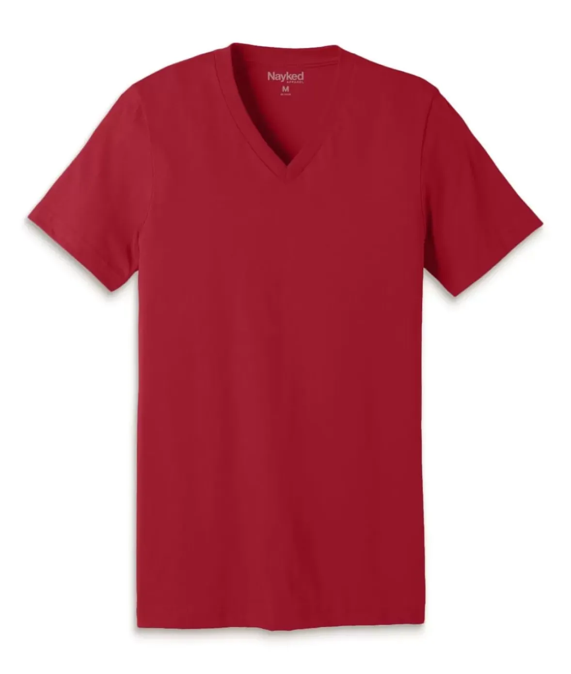 Nayked Apparel Shirts>Men'S Classic Cotton Short Sleeve V-Neck T-Shirt