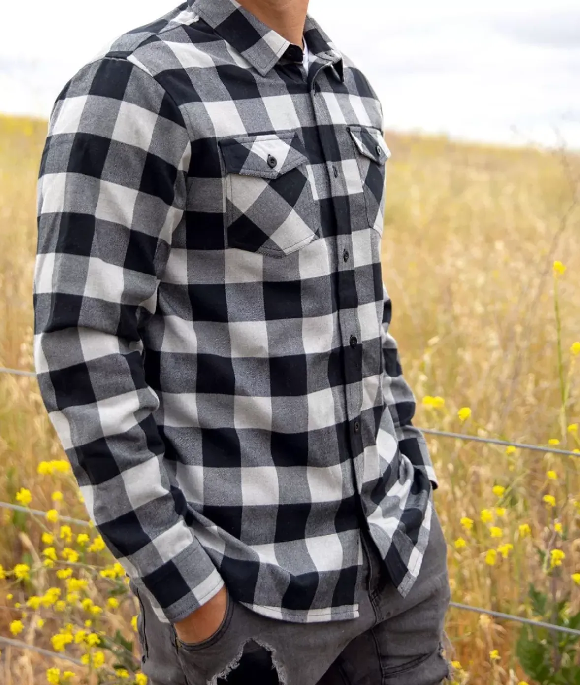 Nayked Apparel Shirts>Men'S Classic Flannel Shirt