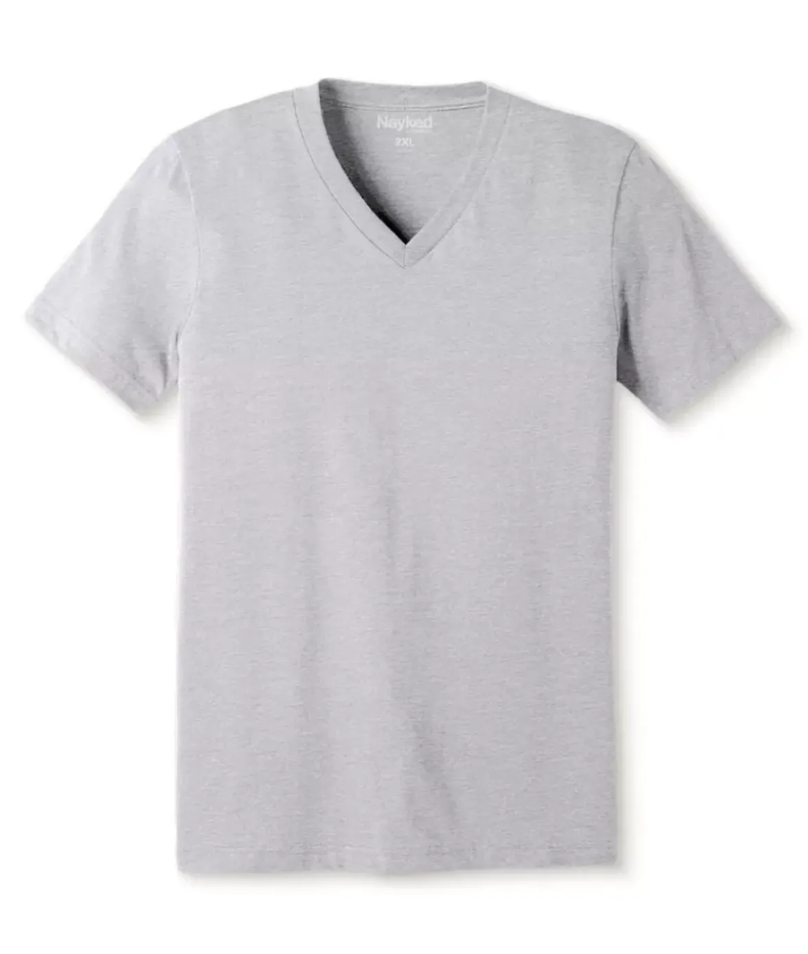 Nayked Apparel T-Shirts>Men'S Classic Soft Heathered Big Short Sleeve V-Neck T-Shirt