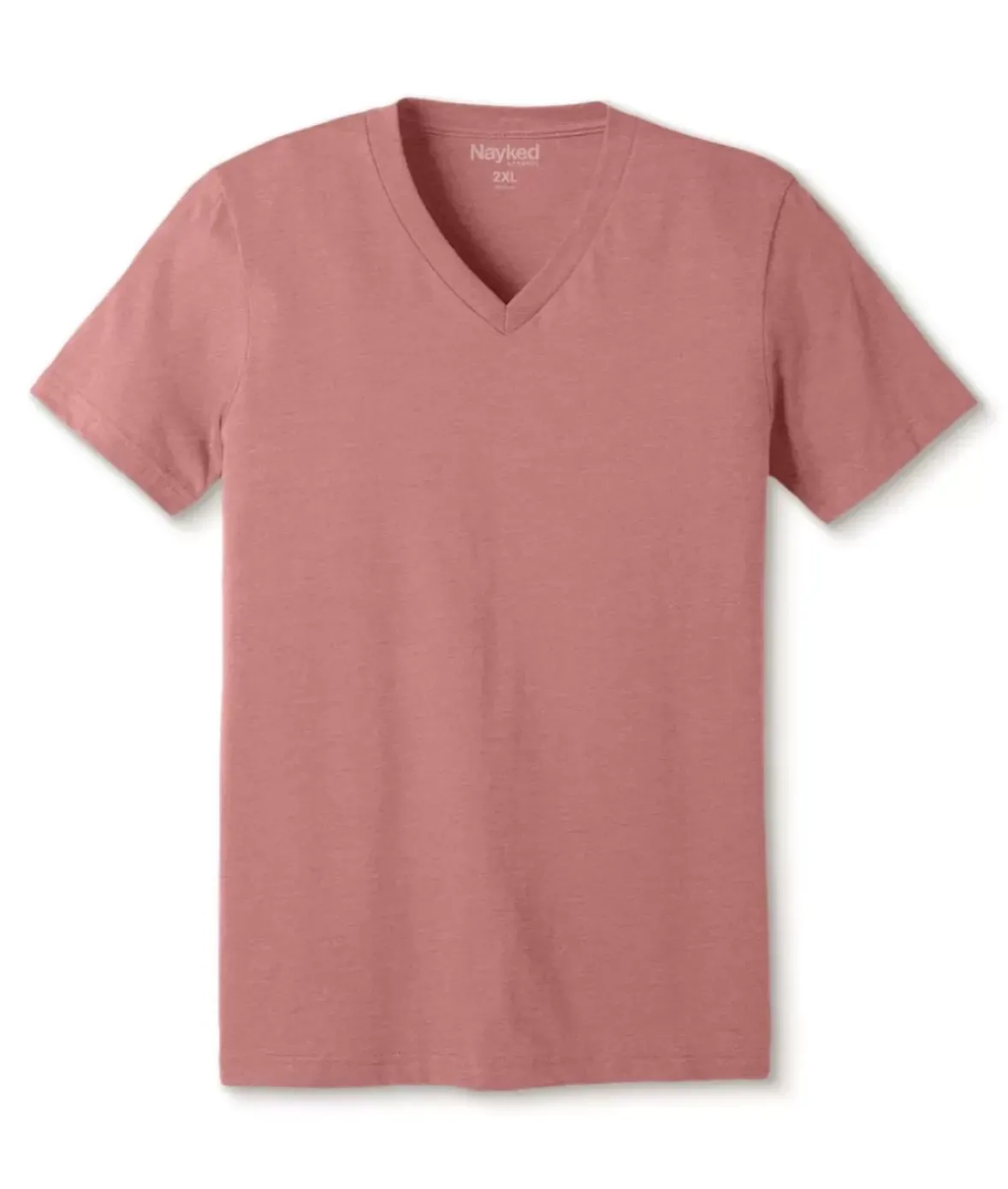 Nayked Apparel T-Shirts>Men'S Classic Soft Heathered Big Short Sleeve V-Neck T-Shirt