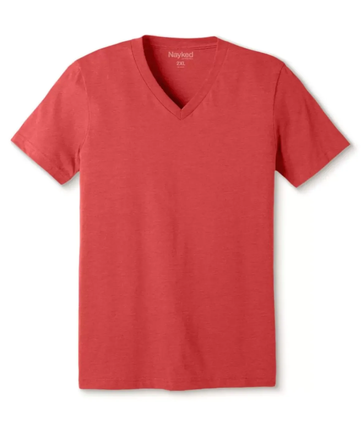 Nayked Apparel T-Shirts>Men'S Classic Soft Heathered Big Short Sleeve V-Neck T-Shirt