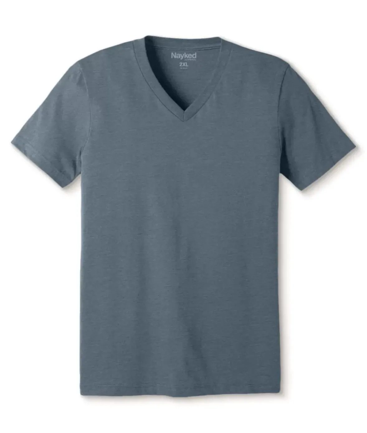 Nayked Apparel T-Shirts>Men'S Classic Soft Heathered Big Short Sleeve V-Neck T-Shirt