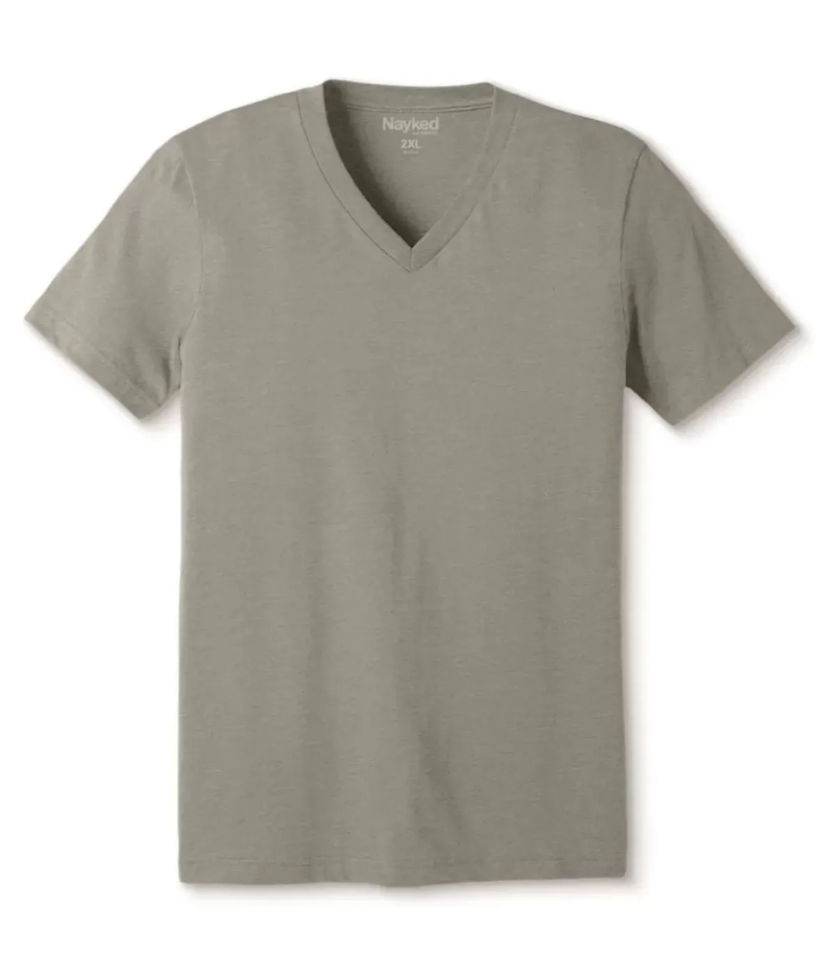 Nayked Apparel T-Shirts>Men'S Classic Soft Heathered Big Short Sleeve V-Neck T-Shirt