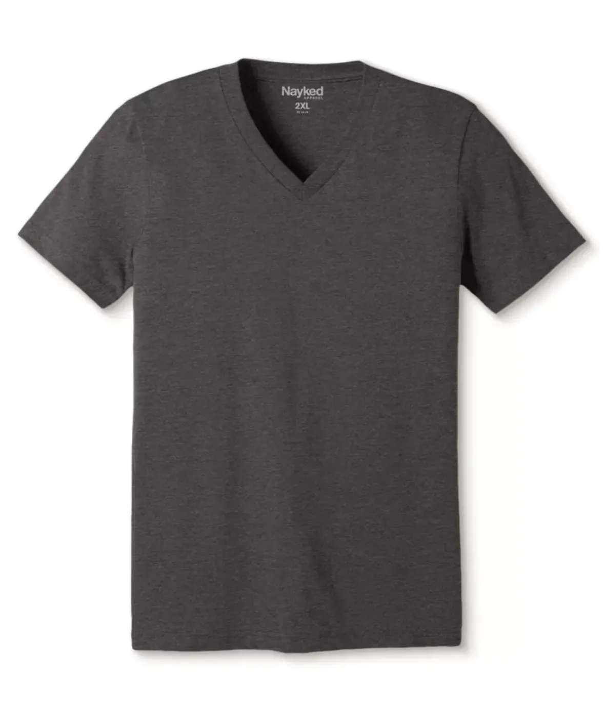 Nayked Apparel T-Shirts>Men'S Classic Soft Heathered Big Short Sleeve V-Neck T-Shirt