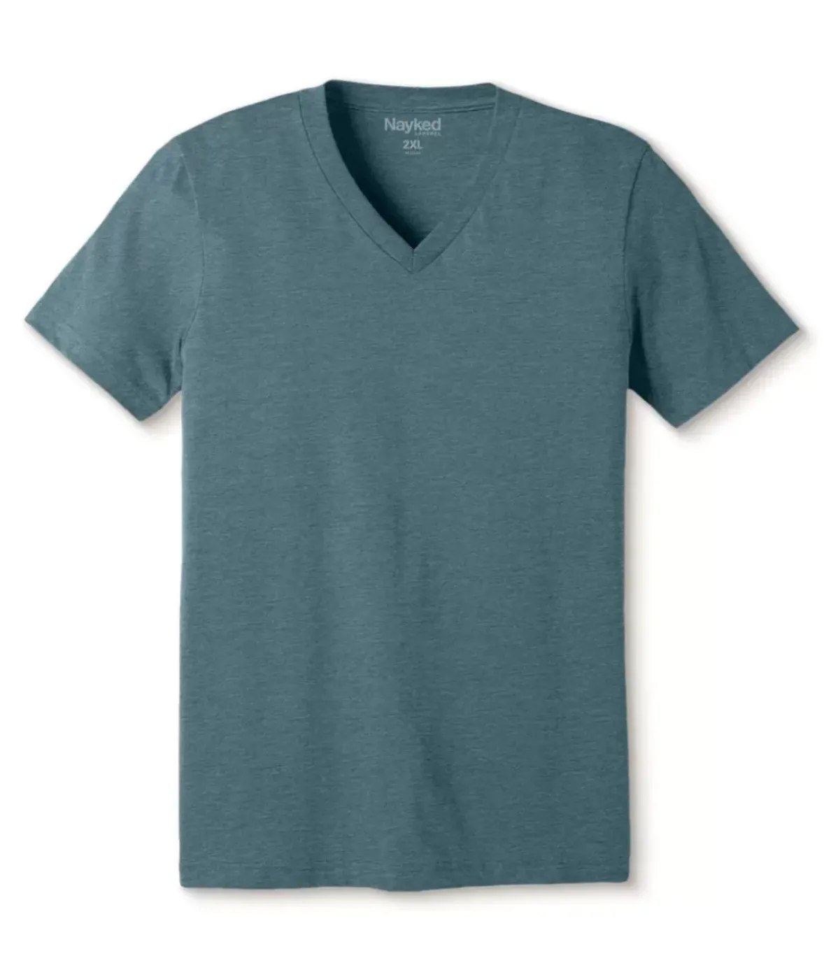 Nayked Apparel T-Shirts>Men'S Classic Soft Heathered Big Short Sleeve V-Neck T-Shirt
