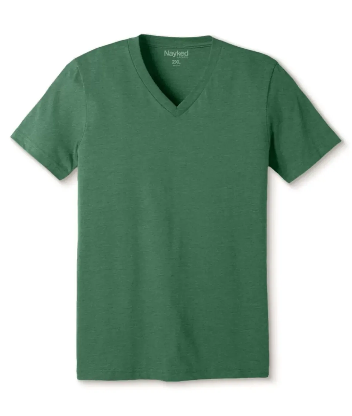 Nayked Apparel T-Shirts>Men'S Classic Soft Heathered Big Short Sleeve V-Neck T-Shirt