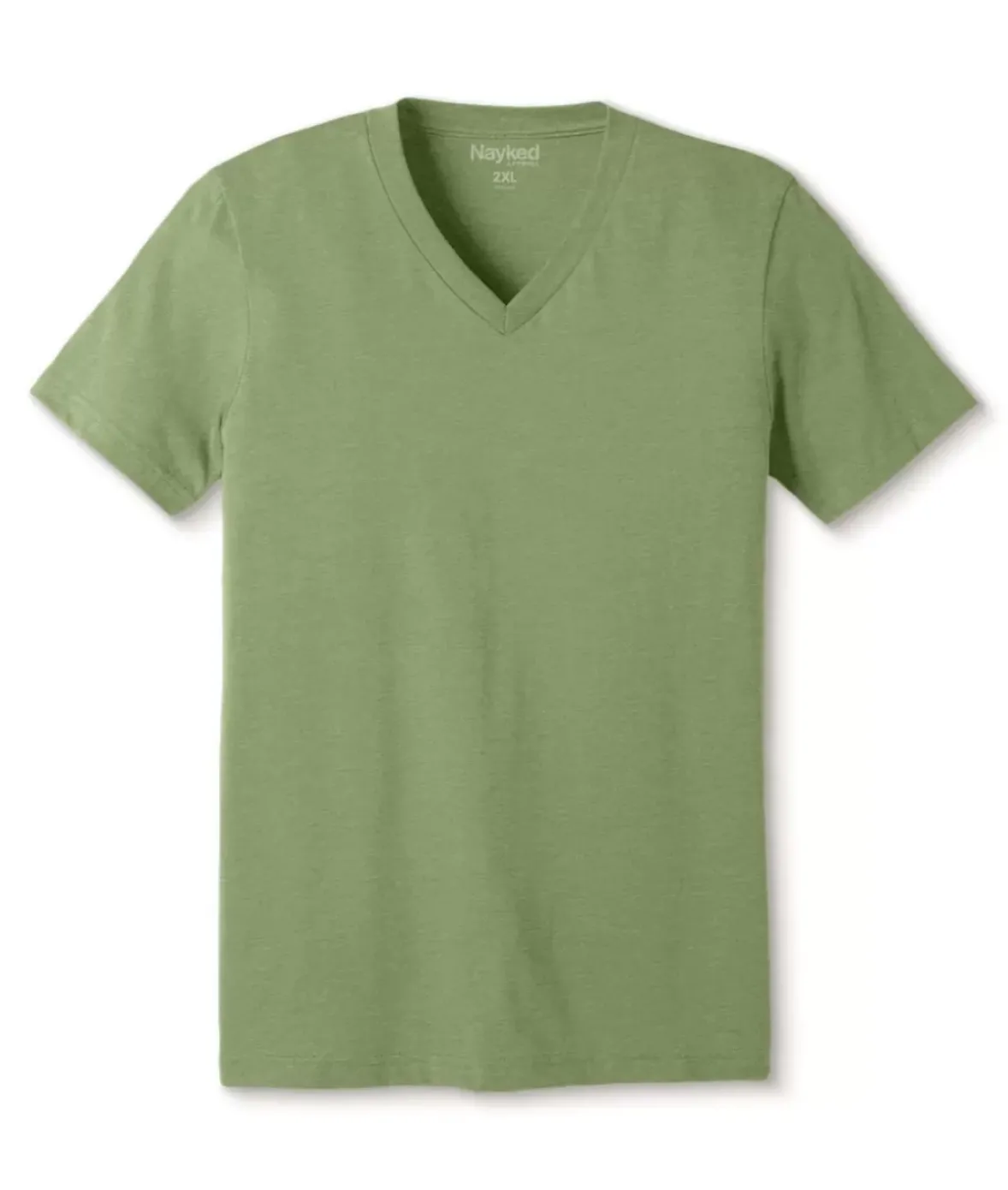 Nayked Apparel T-Shirts>Men'S Classic Soft Heathered Big Short Sleeve V-Neck T-Shirt