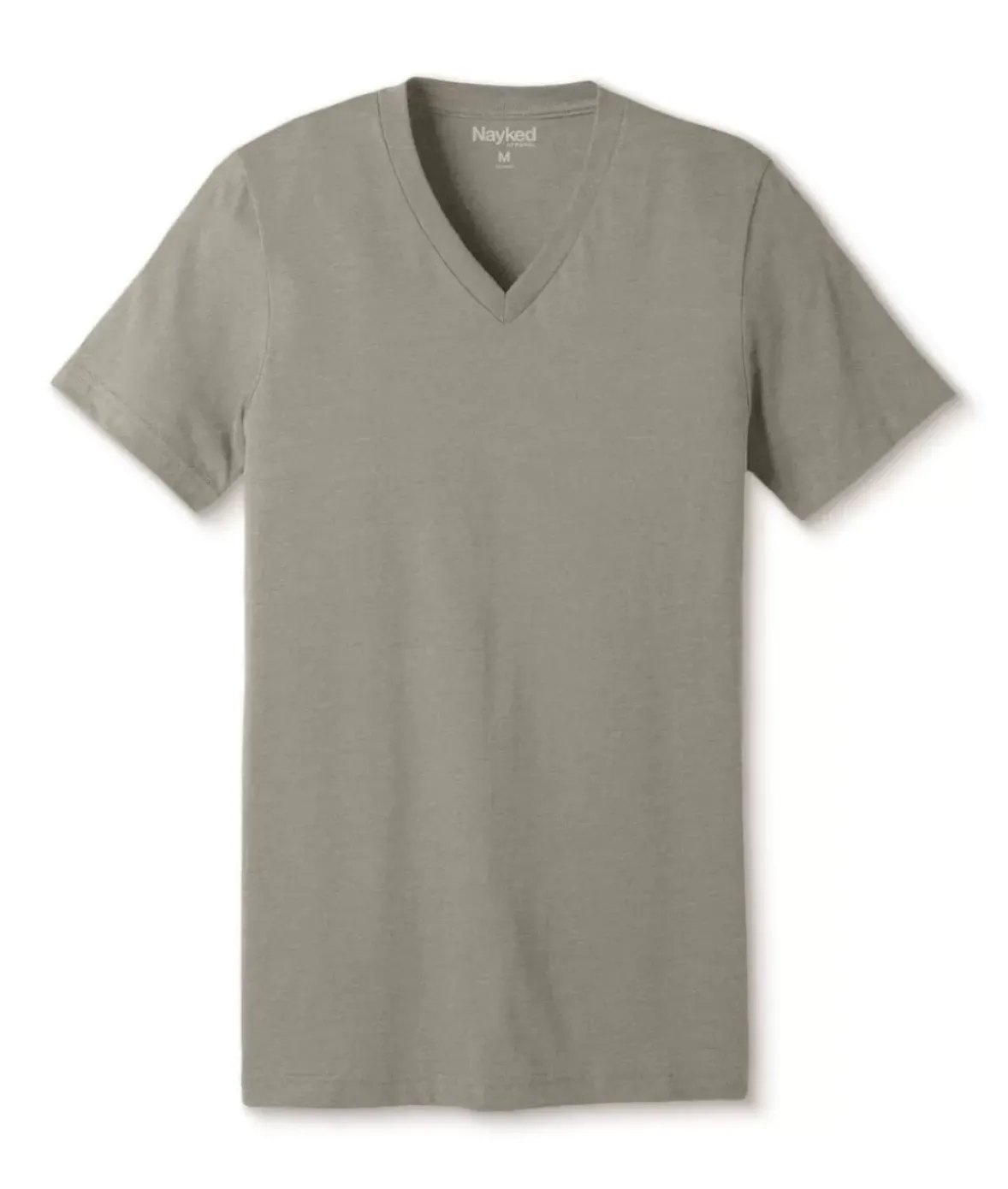 Nayked Apparel Shirts>Men'S Classic Soft Heathered Short Sleeve V-Neck T-Shirt
