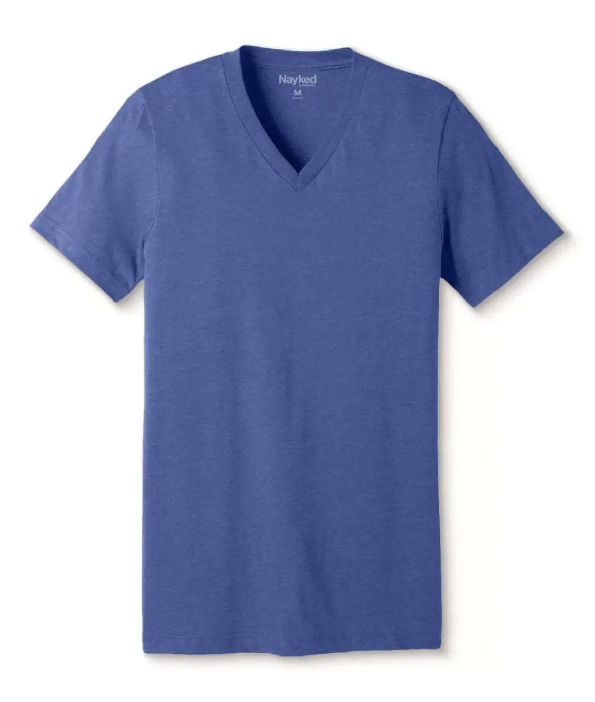 Nayked Apparel Shirts>Men'S Classic Soft Heathered Short Sleeve V-Neck T-Shirt