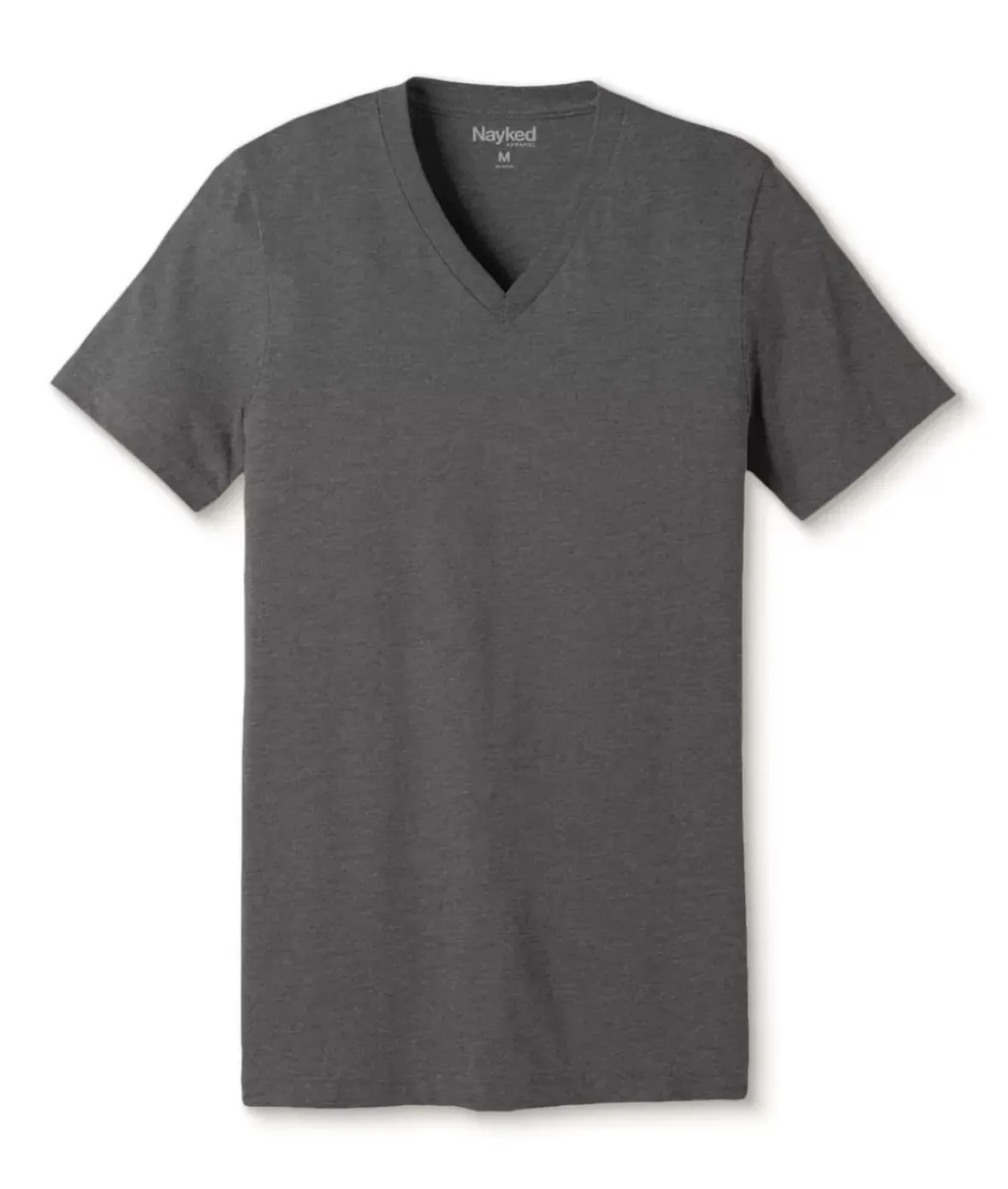 Nayked Apparel Shirts>Men'S Classic Soft Heathered Short Sleeve V-Neck T-Shirt
