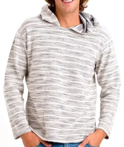 Nayked Apparel Shirts>Men'S Cotton/Poly Striped French Terry Hoodie/Discontinued