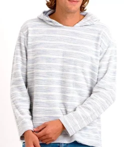 Nayked Apparel Hoodies & Sweatshirts>Men'S Cotton/Poly Striped French Terry Hoodie/Discontinued