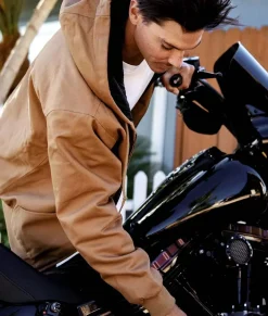 Nayked Apparel Outerwear>Men'S Insulated Canvas Work Jacket