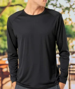 Nayked Apparel Shirts>Men'S Long Islander Performance Upf Long Sleeve T-Shirt