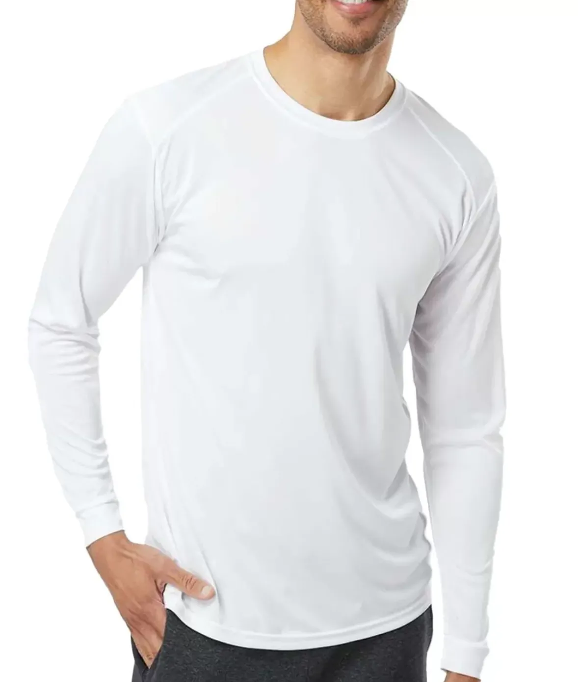 Nayked Apparel Shirts>Men'S Long Islander Performance Upf Long Sleeve T-Shirt