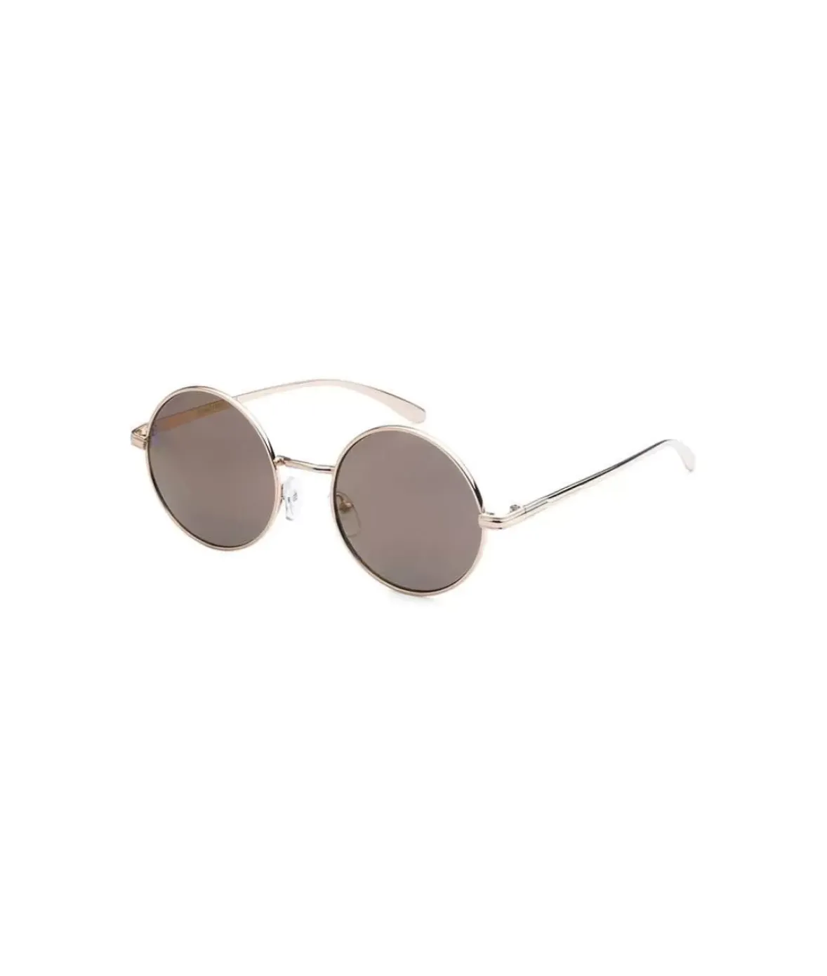 Nayked Apparel Accessories>Men'S Metallic Round Sunglasses, Lifetime Guarantee
