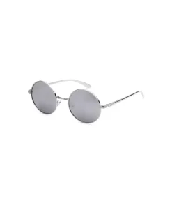 Nayked Apparel Accessories>Men'S Metallic Round Sunglasses, Lifetime Guarantee