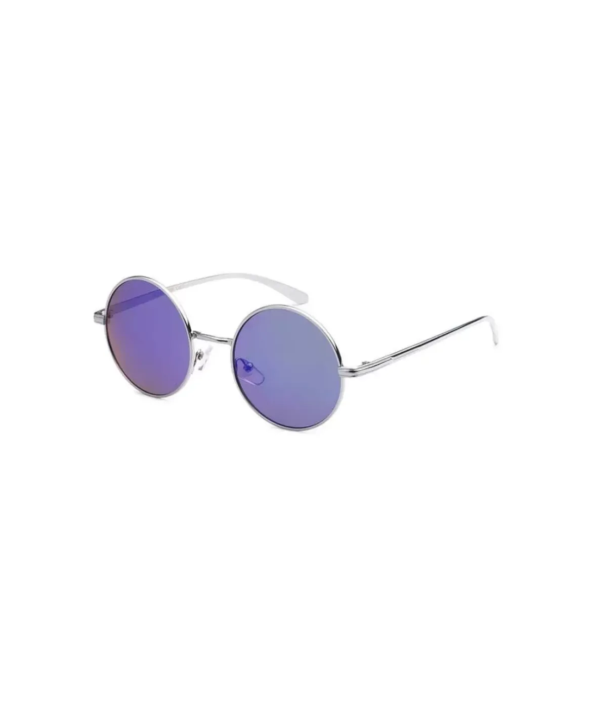 Nayked Apparel Accessories>Men'S Metallic Round Sunglasses, Lifetime Guarantee