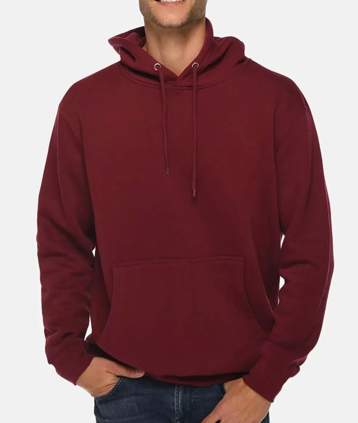 Nayked Apparel Hoodies & Sweatshirts>Men'S Midweight Premium Soft Pullover Sweatshirt Hoodie