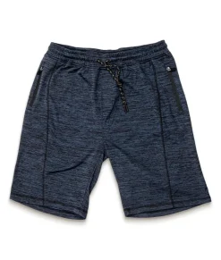 Nayked Apparel Workout Wear>Men'S Midweight Tech Fleece Active Shorts Heather Navy