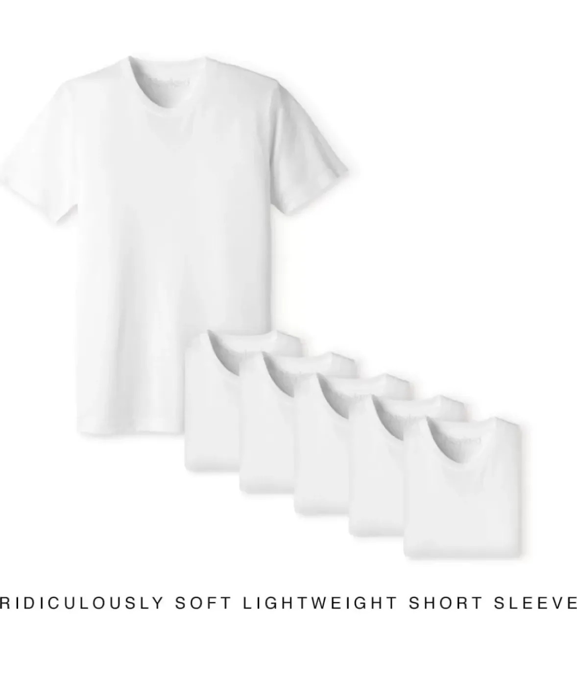 Nayked Apparel T-Shirts>Men'S 6Pk Ridiculously Soft Lightweight Crew Neck T-Shirt
