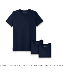 Nayked Apparel T-Shirts>Men'S 3Pk Ridiculously Soft Lightweight Crew Neck T-Shirt