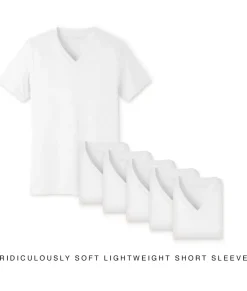 Nayked Apparel T-Shirts>Men'S 6Pk Ridiculously Soft Lightweight V-Neck T-Shirt