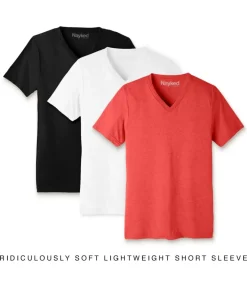 Nayked Apparel T-Shirt Packs>Men'S 3Pk Ridiculously Soft Lightweight V-Neck T-Shirt Favorites