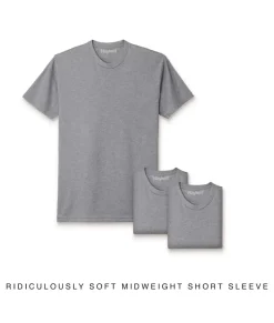Nayked Apparel T-Shirts>Men'S 3Pk Ridiculously Soft Midweight Crew T-Shirt