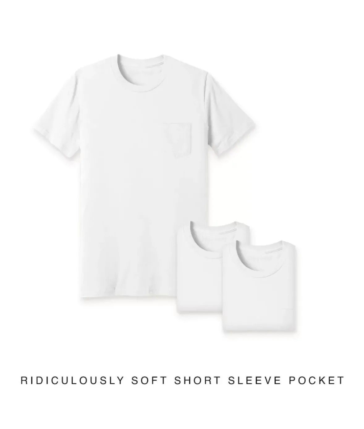 Nayked Apparel T-Shirts>Men'S 3Pk Ridiculously Soft 100% Cotton Pocket T-Shirt