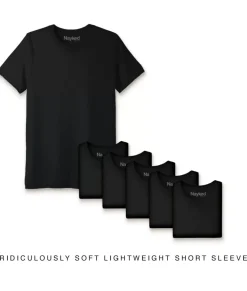 Nayked Apparel Shirts>Men'S 6Pk Ridiculously Soft Lightweight Crew Neck T-Shirt