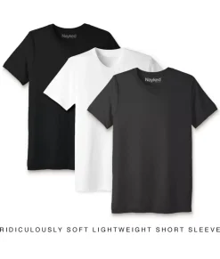 Nayked Apparel Shirts>Men'S 3Pk Ridiculously Soft Lightweight Crew Neck T-Shirt Favorites