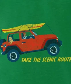 Nayked Apparel Shirts>Men'S Ridiculously Soft 100% Cotton Graphic Tee | Take The Scenic Route