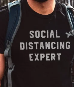 Nayked Apparel Shirts>Men'S Ridiculously Soft 100% Cotton Graphic Tee | Social Distancing Expert