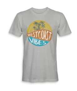 Nayked Apparel Shirts>Men'S Ridiculously Soft 100% Cotton Graphic Tee | West Coast Vibes
