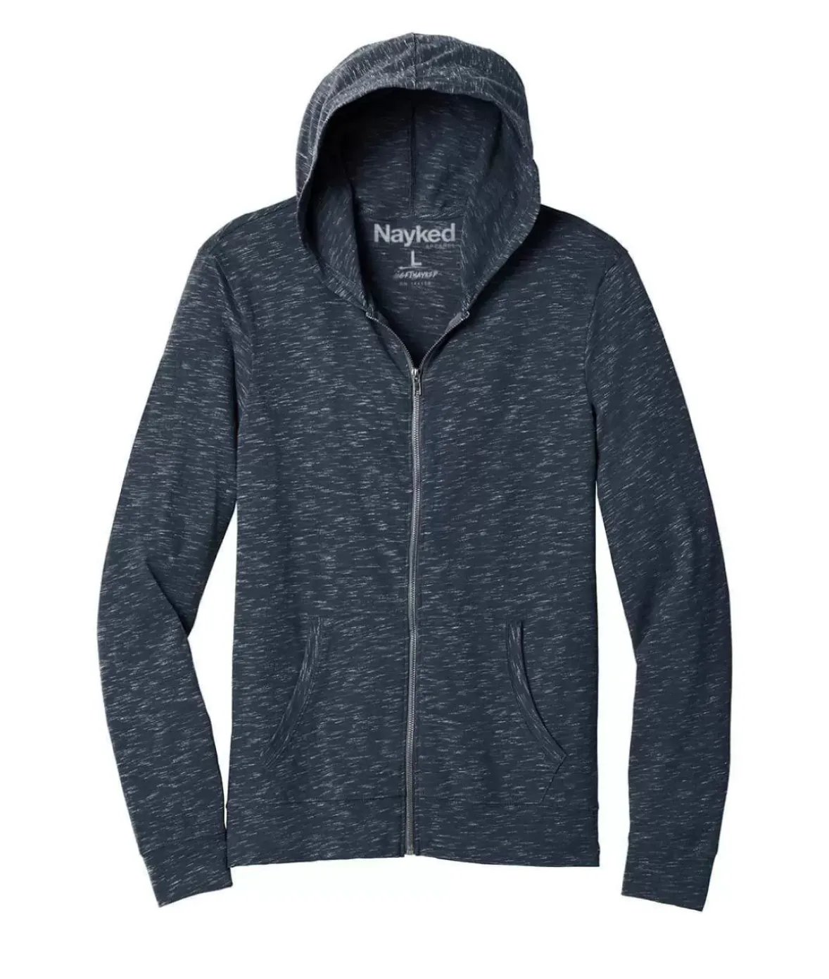 Nayked Apparel Outerwear>Men'S Ridiculously Soft Big Lightweight Full-Zip Hoodie